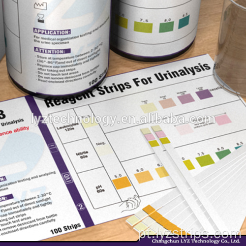 infecção do trato urinário Tiras de teste de pH de nitrito de leucócitos